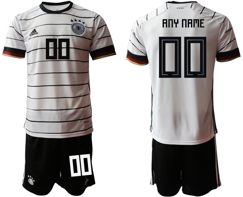 Cheap Men 2021 European Cup Germany home white customized Soccer Jersey